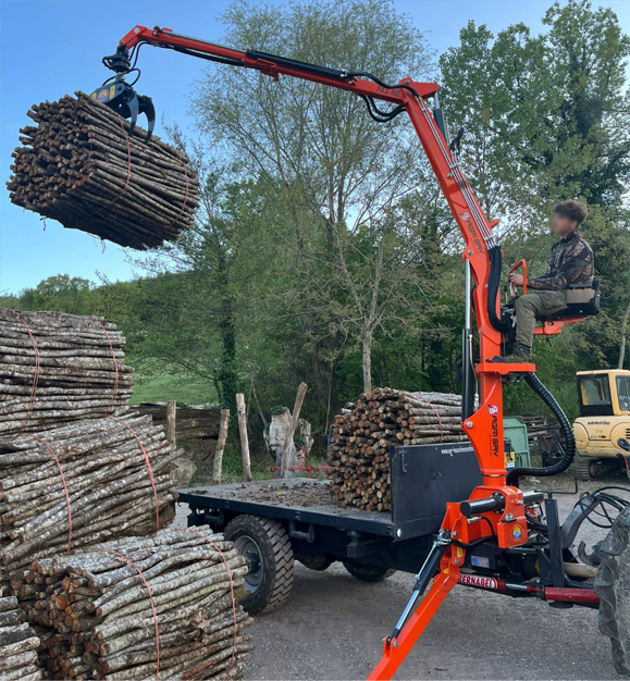 P.A.S. 450  montata su rimorchio